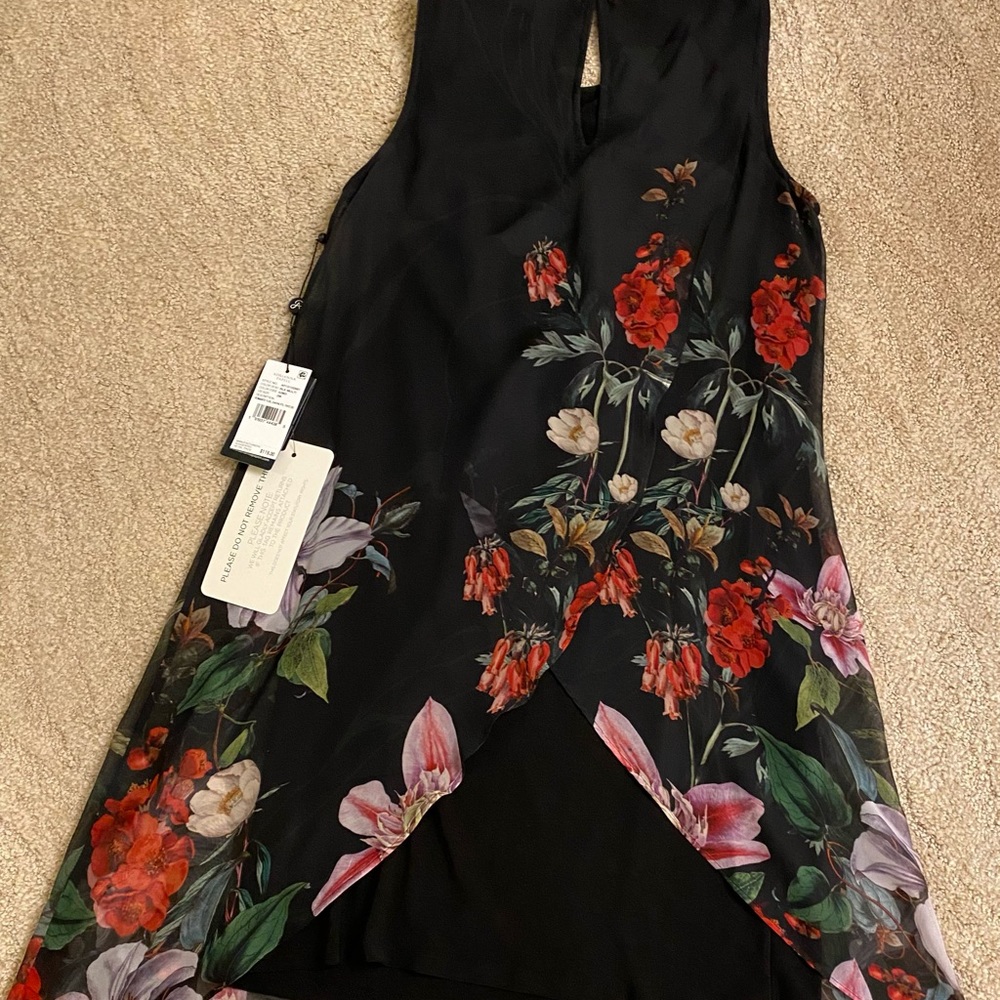 Adrianna Papell New with tag floral mini dress - Picture 2 of 3